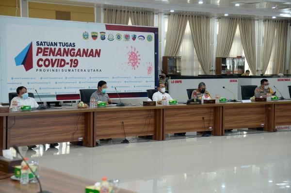 Satu Tahun Hadapi Covid-19, Edy Rahmayadi Minta Semua Pihak Tidak Bosan dan Tetap Disiplin Lawan Covid-19